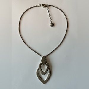 Signed Silver Tone Necklace